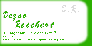 dezso reichert business card